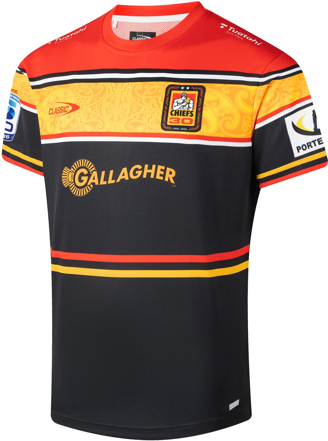 Waikato Chiefs 2026 Rugby Union Mens Black Training Shirt - Image 2