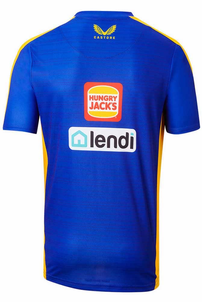 West Coast Eagles AFL Royal Mens Training Shirt - Image 2