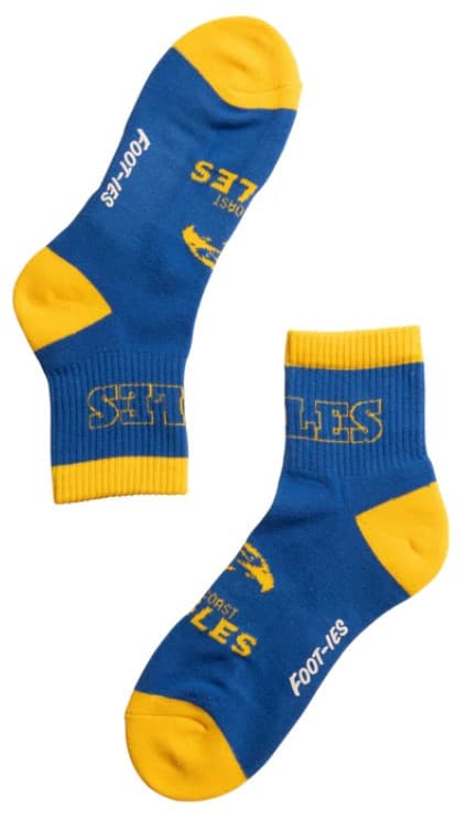 West Coast Eagles AFL Adults Banner 2 Pack Quarter Socks - Image 2