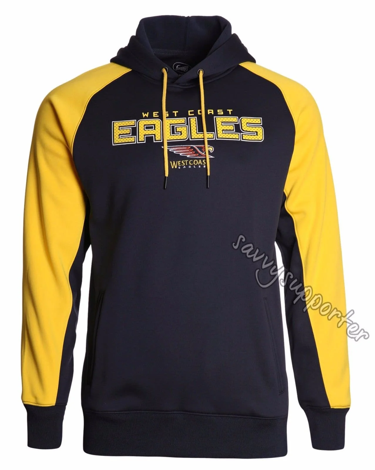 West Coast Eagles Mens Premium Ultra Hood Hoody - Image 9