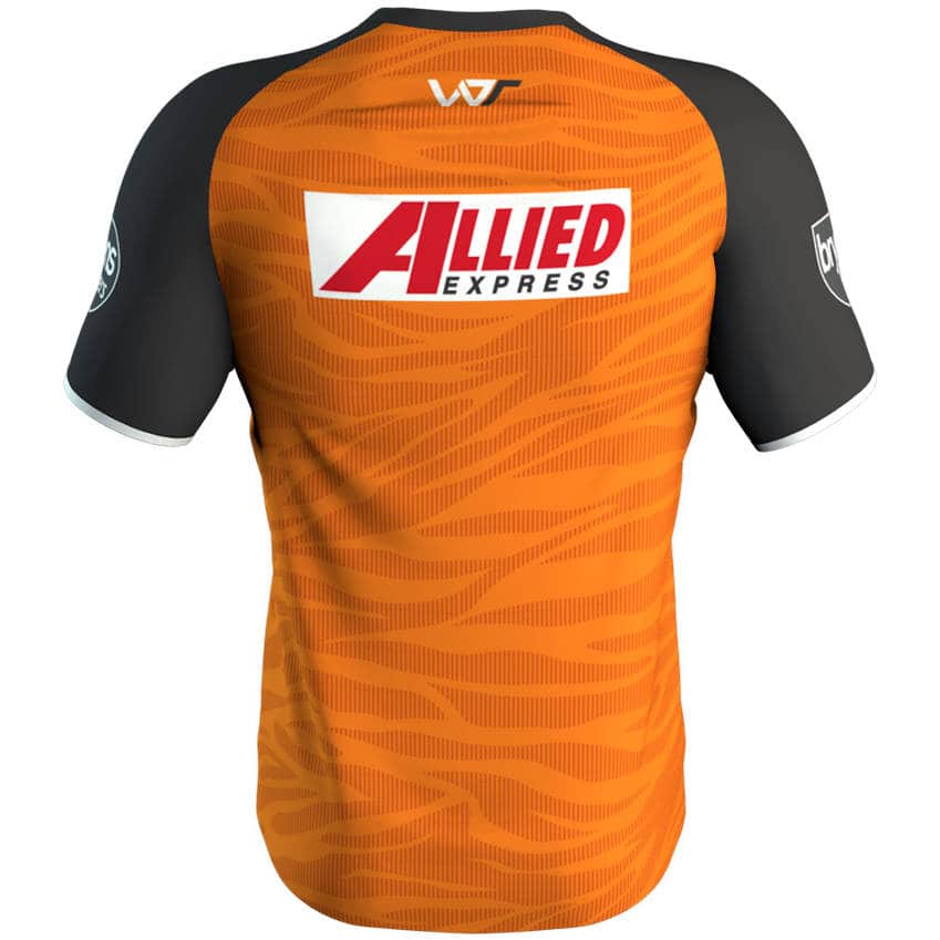 Wests Tigers Mens NRL Orange Training Shirt - Image 2