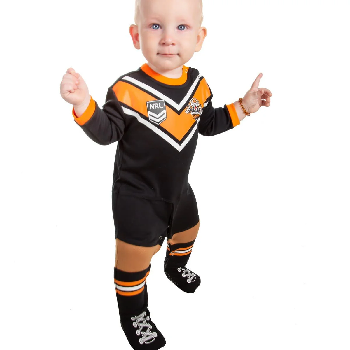 Wests Tigers NRL Infant Footysuit