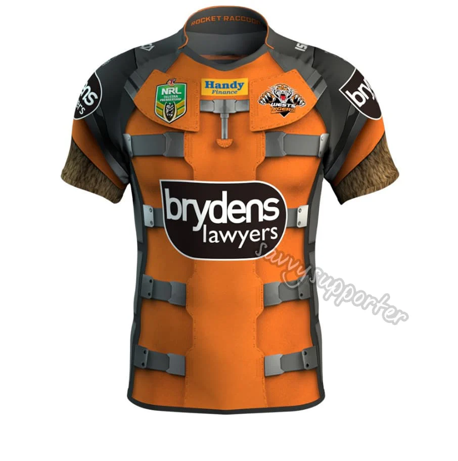 Wests Tigers NRL Ladies Marvel Rocket Jersey - Image 6