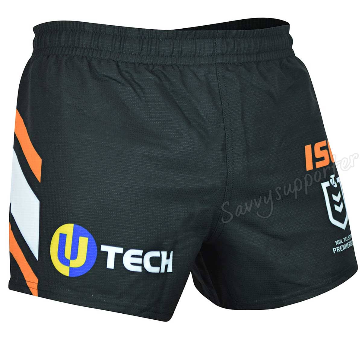 Wests Tigers NRL Mens Player Home Shorts - Image 2